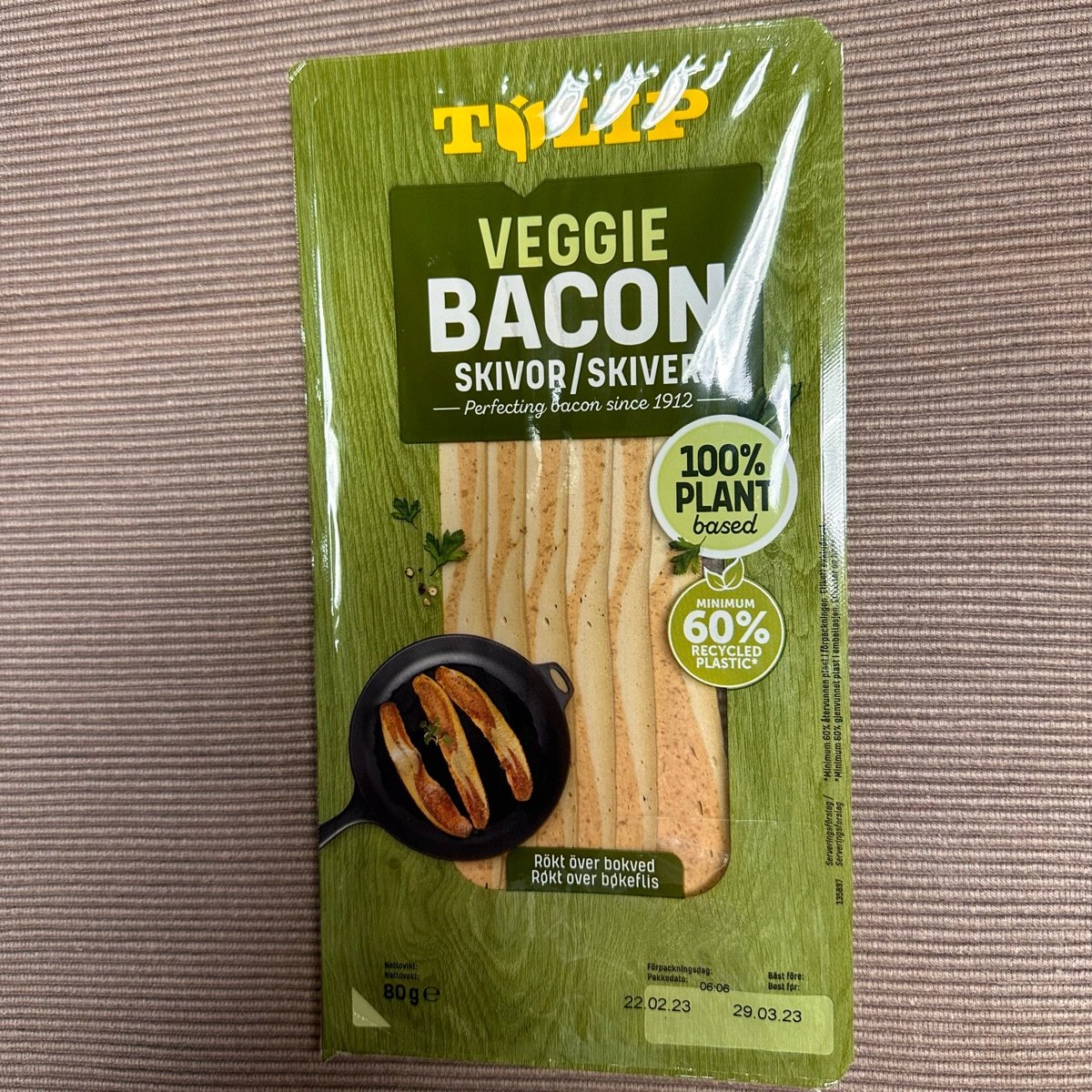 Veggie bacon from Tulip - Vegan Product Reviews & Ratings | abillion