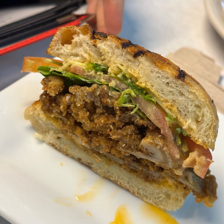 photo of The Organic Grill Crispy Ogicken Sandwich shared by @beatrizvegan on  25 Apr 2023 - review