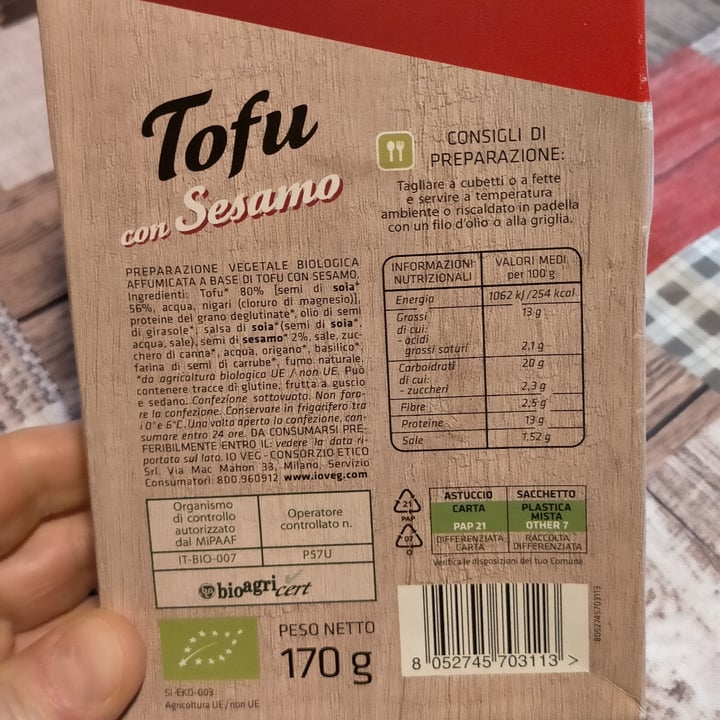 photo of ioVEG Tofu con sesamo shared by @michelalessandra on  25 Feb 2023 - review