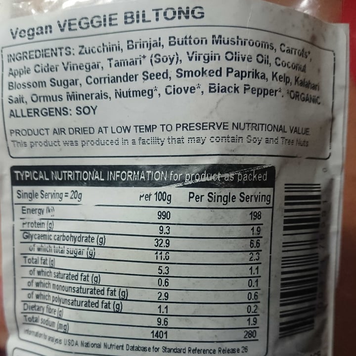 photo of Earthshine Veggie Biltong shared by @betterplanet on  11 Apr 2023 - review