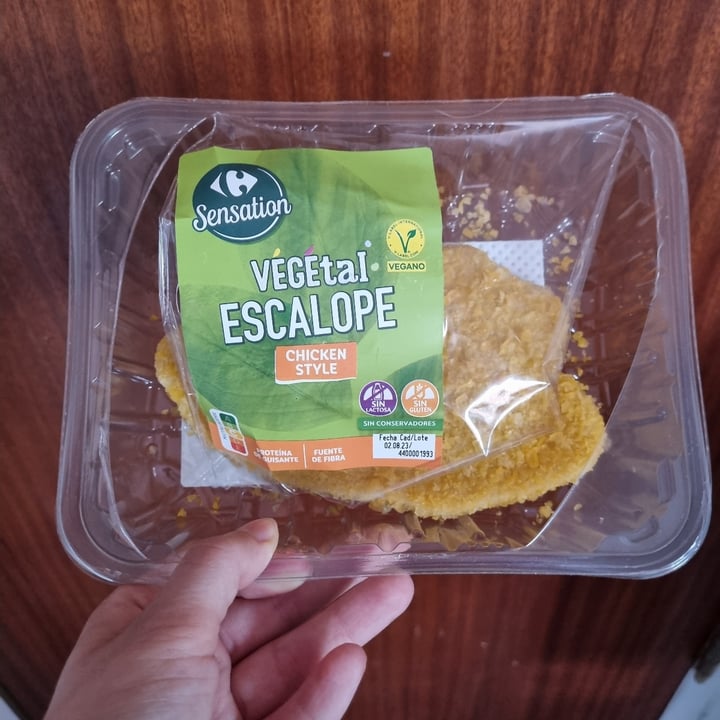 photo of Carrefour Sensation végétal escalopes shared by @noxus on  29 Jul 2023 - review