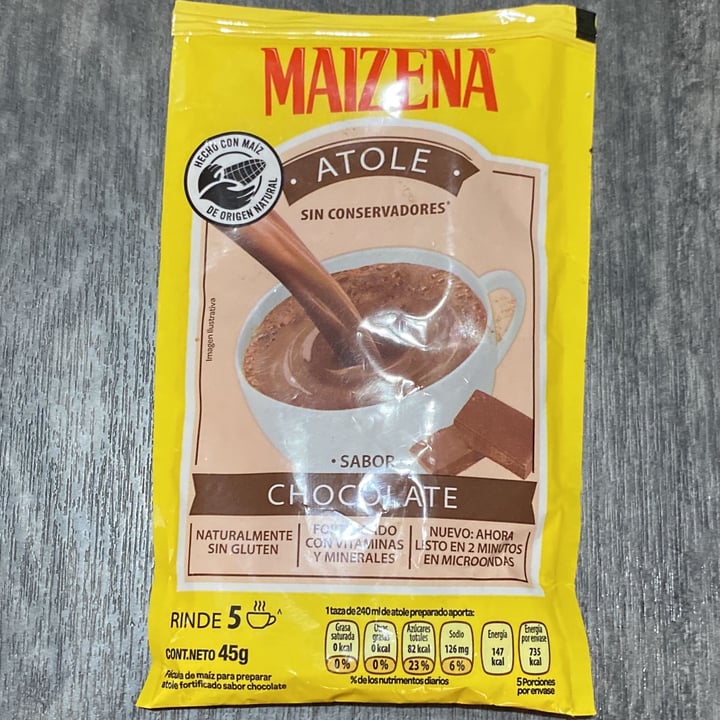 photo of Maizena Atole sabor chocolate shared by @veggiedann on  29 Apr 2023 - review