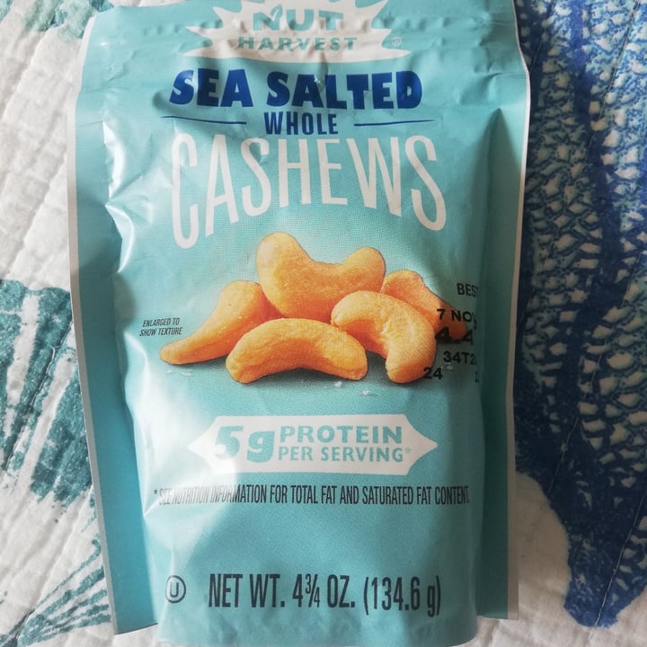 photo of Nut Harvest Sea Salted Whole Cashews shared by @lamy on  07 Apr 2023 - review
