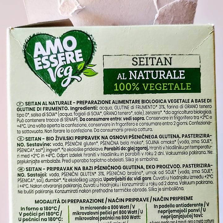 photo of Amo Essere Veg seitan al naturale shared by @rosemarino on  01 Apr 2023 - review