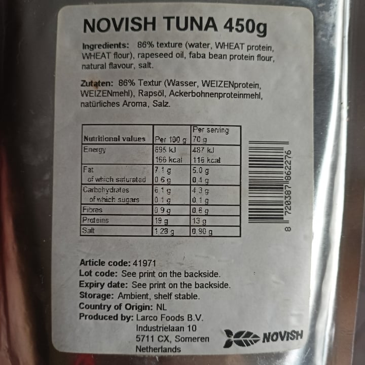 photo of Novish No Vish Tuna shared by @paola61 on  10 Jul 2023 - review