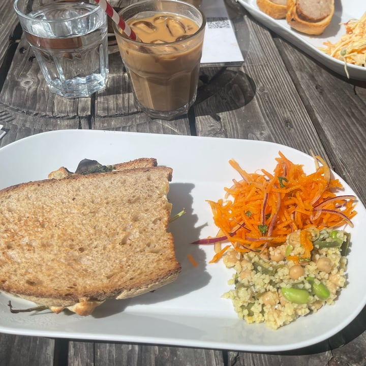 photo of The Loft Café & Bakery Spinach & Mushroom Toastie shared by @vegneve on  04 Jun 2023 - review