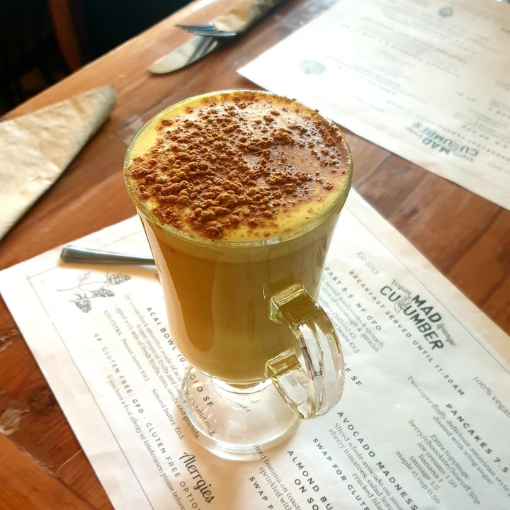 photo of Mad Cucumber Turmeric Latte shared by @militantvegan on  22 Feb 2023 - review