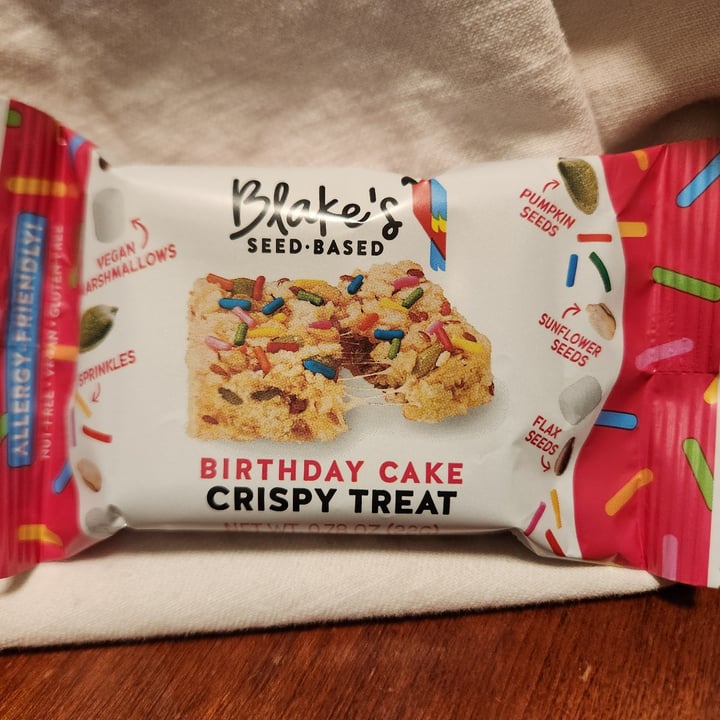 photo of Blake’s Seed-Based Birthday cake rice krispy treat shared by @lizzib on  30 Mar 2023 - review