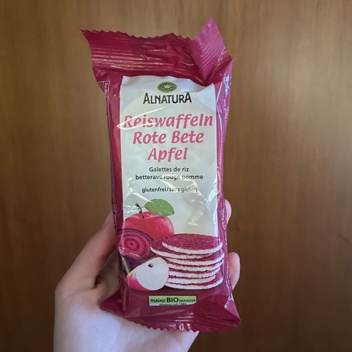photo of Alnatura reiswafeln rote bete apfel shared by @veraab on  03 Jun 2023 - review
