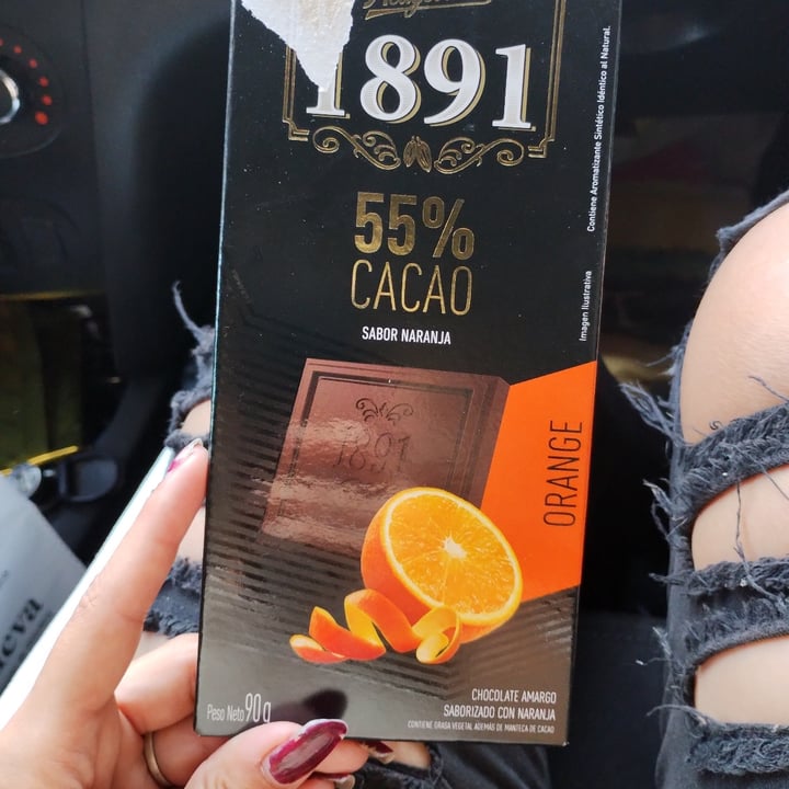 photo of 1891 Chocolate 55% orange shared by @tabymaudet on  14 Feb 2023 - review