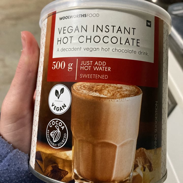 photo of Woolworths Food Vegan Instant Hot Chocolate Can shared by @chello95 on  01 Jun 2023 - review