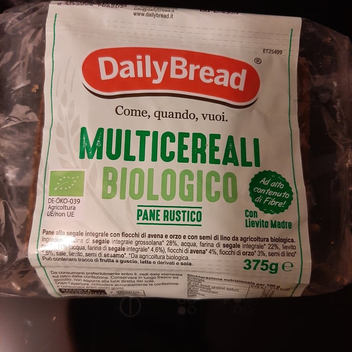 photo of DailyBread Pane rustico Multicereali Biologico shared by @zxcvbnm12 on  25 Apr 2023 - review