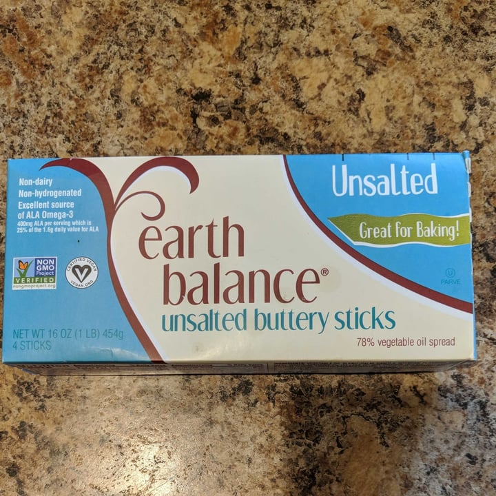 photo of Earth Balance Unsalted Buttery Sticks shared by @oolaf-13 on  17 Jan 2023 - review