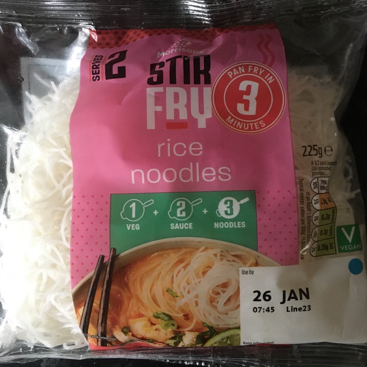 stir fry rice noodles from Morrisons - Vegan Product Reviews & Ratings ...