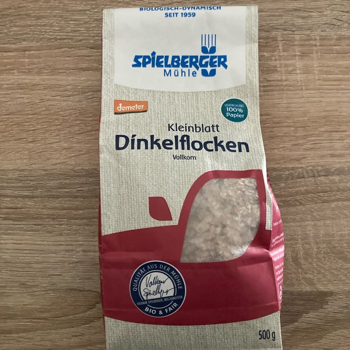 photo of Spielberger Mühle kleinblatt Dinkelflocken shared by @elisavegan on  24 Feb 2023 - review