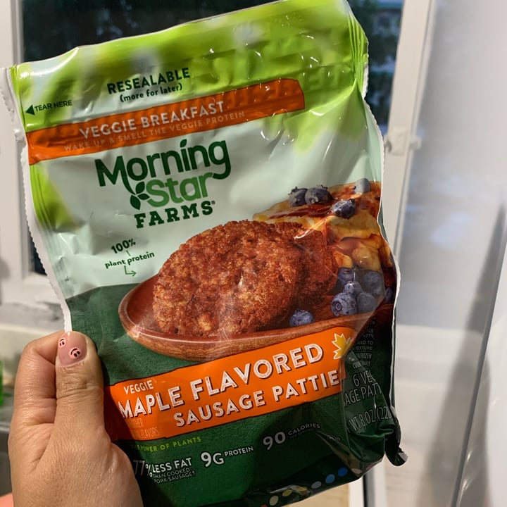 photo of MorningStar Farms Veggie Maple Flavored Sausage Patties shared by @nictecita on  03 Mar 2023 - review