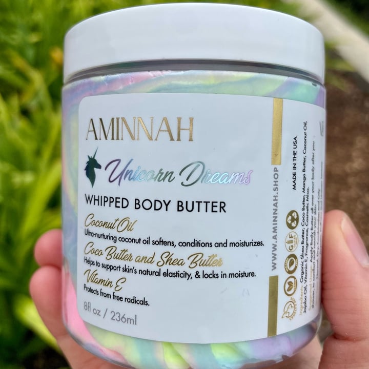 photo of Aminnah unicorn dreams whipped body butter shared by @mrsgarg on  05 Jan 2023 - review