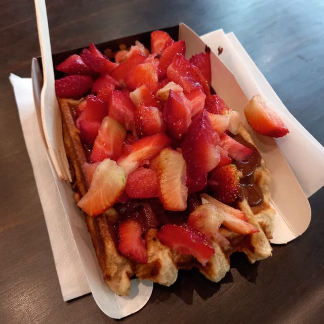 Photo of the dish “Vegan waffle with chocolate”