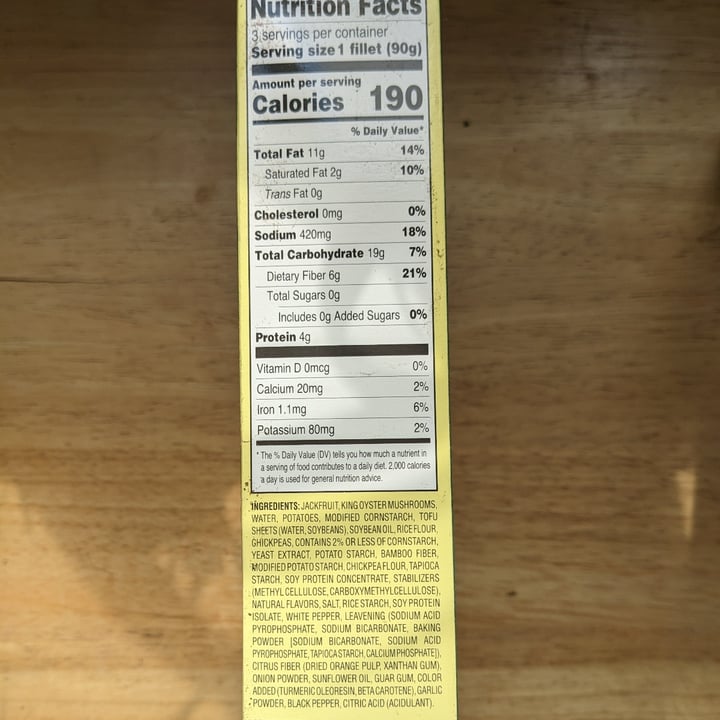 photo of Trader Joe's Battered Plant-Based Fish Fillets shared by @theveganfeast on  20 Jun 2023 - review