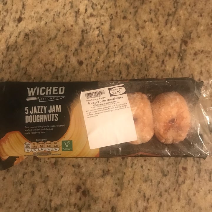 photo of Wicked Jazzy Jam Doughnuts shared by @debralovesveg on  09 Jan 2023 - review