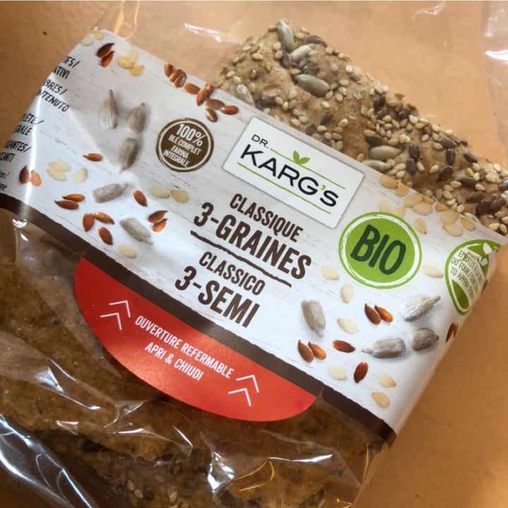 photo of Dr. Karg's 3 Grain & 3 Seeds Organic Crispbread shared by @frappa on  13 Apr 2023 - review