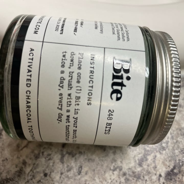photo of Bite Toothpaste Bits Mint Charcoal shared by @housej on  11 Feb 2023 - review