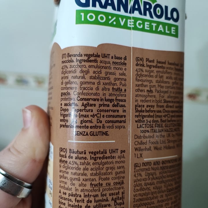 photo of Granarolo Bevanda Alla Nocciola shared by @effeesse on  03 Feb 2023 - review