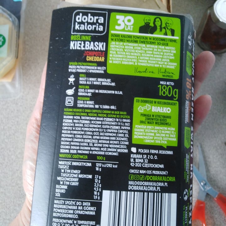 photo of Dobra Kaloria sausages cheddar shared by @ruda on  28 Jun 2023 - review