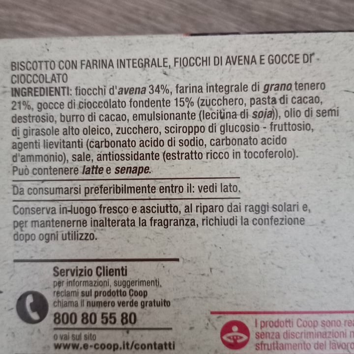 photo of Coop Biscotti Ai Cereali Digestive Con Gocce Di Cioccolato shared by @drone53 on  13 Jul 2023 - review