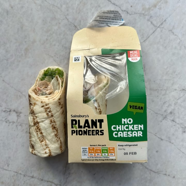 photo of Plant Pioneers No chicken ceasar wraps shared by @earthlinged on  14 Feb 2023 - review