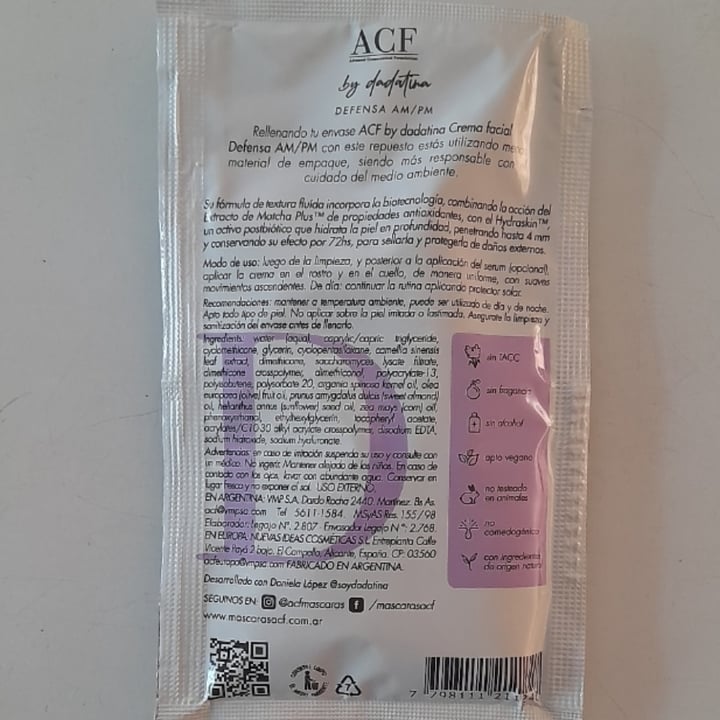 photo of acf by dadatina Defensa Am/pm Crema Facial shared by @arissz on  26 Feb 2023 - review