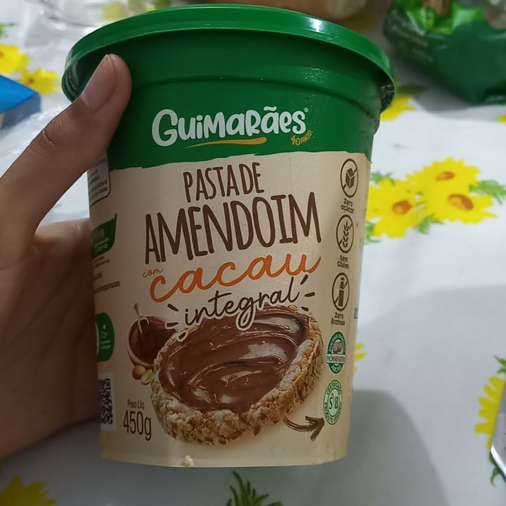 photo of Guimarães Pasta De Amendoim Com Cacau Integral shared by @janainabordinhao on  05 Apr 2023 - review