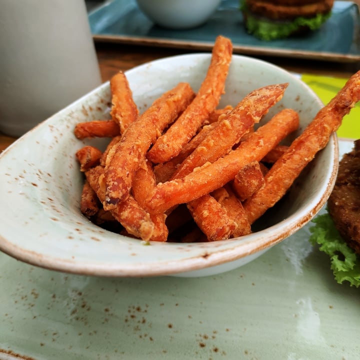 photo of Hans Im Glück German Burgergrill | Singapore VIVO CITY Sweet Potato Fries shared by @stevenneoh on  02 Jul 2023 - review