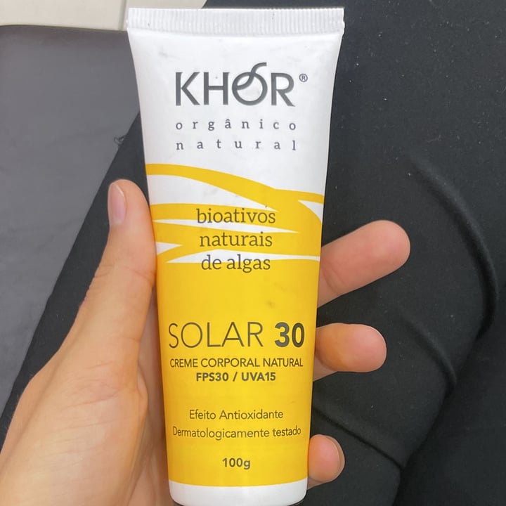 photo of Khor Protetor Solar Khor shared by @carolsjunqueira on  07 May 2023 - review