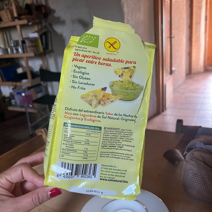 photo of Sol Natural Bio Nachos Con Legumbres shared by @yulisrondon on  14 Apr 2023 - review