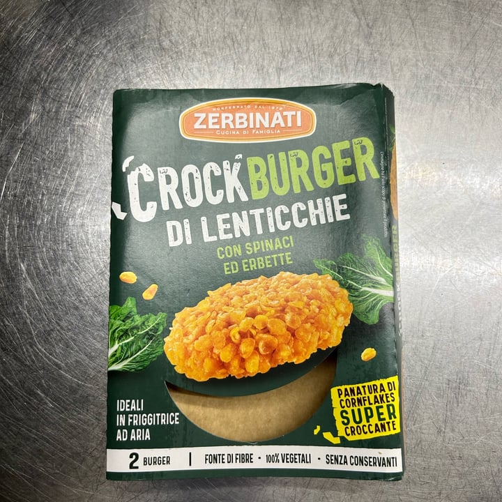 photo of Zerbinati Crockburger Di Lenticchie Con Spinaci Ed Erbette shared by @angpic on  28 Jun 2023 - review