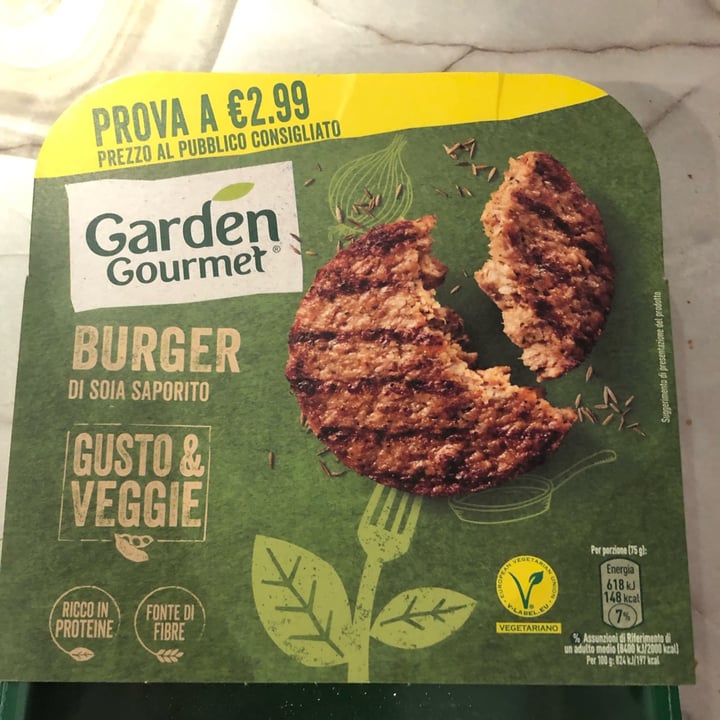 photo of Garden Gourmet Burger Soia Saporito shared by @taliamanini on  21 Dec 2022 - review