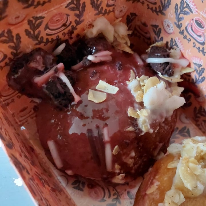 photo of Brammibal's Donuts Cherry Cream Cheese Chocolate Donut shared by @kaikaikai on  18 Mar 2023 - review