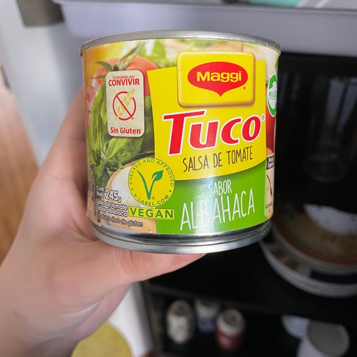 photo of Maggi Tuco Salsa De Tomate Albahaca shared by @vegetarianoshoy on  31 Jul 2023 - review