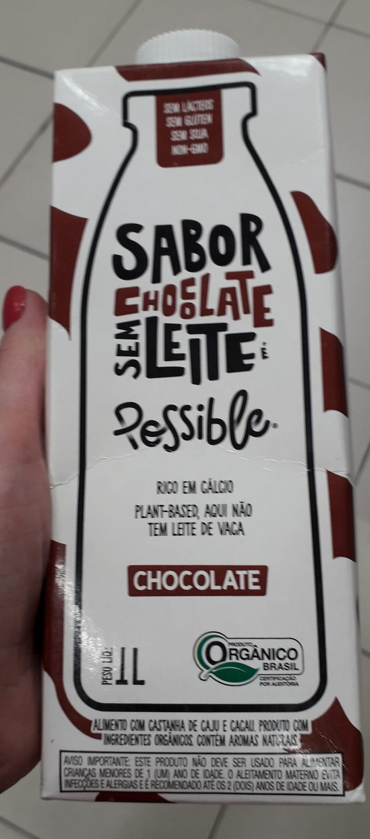 photo of Possible Sabor Chocolate Sem Leite shared by @marcia1963 on  01 Dec 2022 - review