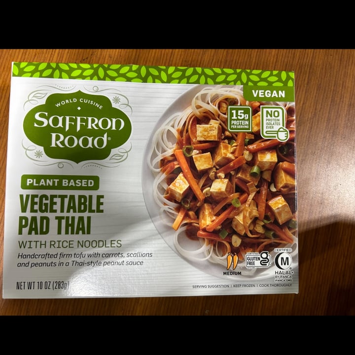 photo of Saffron Road Vegetable Pad Thai shared by @justsomeenby on  29 Jun 2023 - review