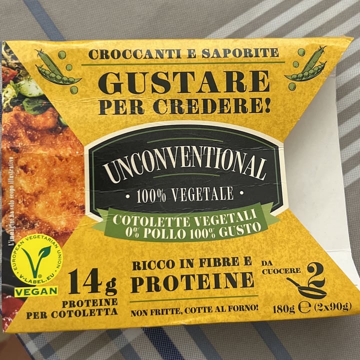 photo of Unconventional Cotolette Vegetali 0% Pollo 100% Gusto shared by @manuvegan on  03 Aug 2023 - review