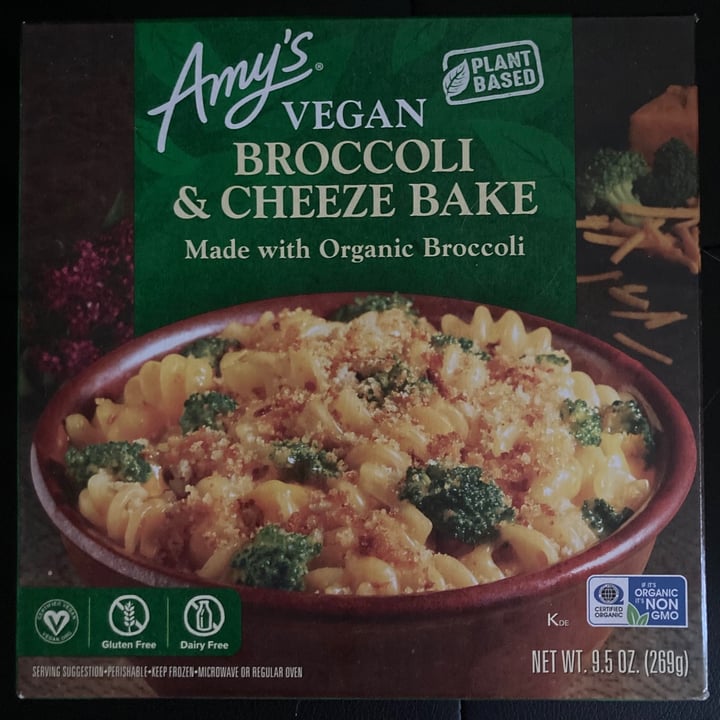photo of Amy’s Amy’s vegan broccoli & cheese bake shared by @cosmicgoddess on  22 Dec 2022 - review