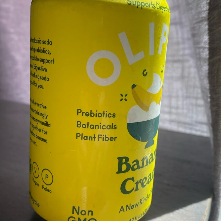 photo of OLIPOP Banana Cream shared by @friendlyvegan on  29 Apr 2023 - review