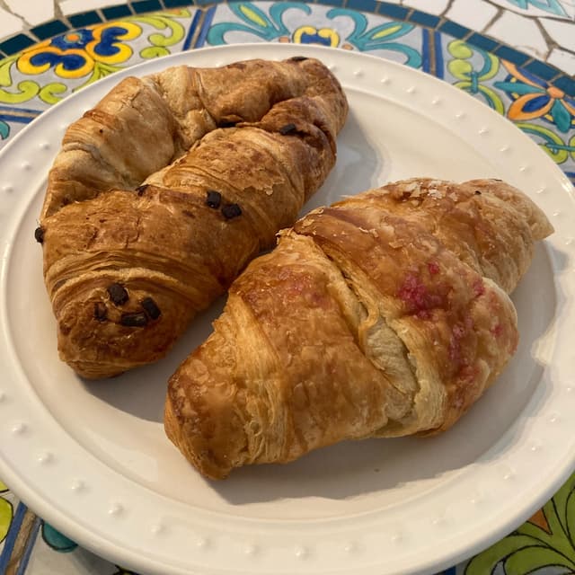 Photo of the dish “Nuh-tella and Raspberry Croissant”