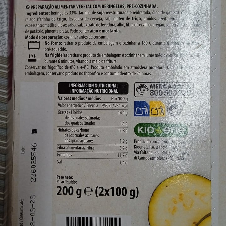 photo of Hacendado Hamburguesas Vegetales con berenjenas shared by @blancagg97 on  20 Feb 2023 - review