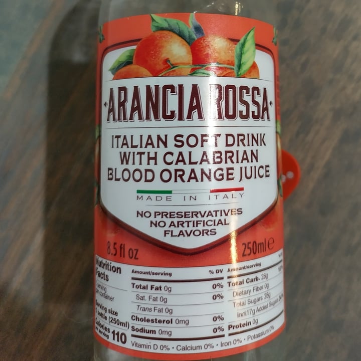 photo of Arancia Rossa Italian soft drink with Calabrian blood orange juice shared by @gemgirl on  25 Jan 2023 - review