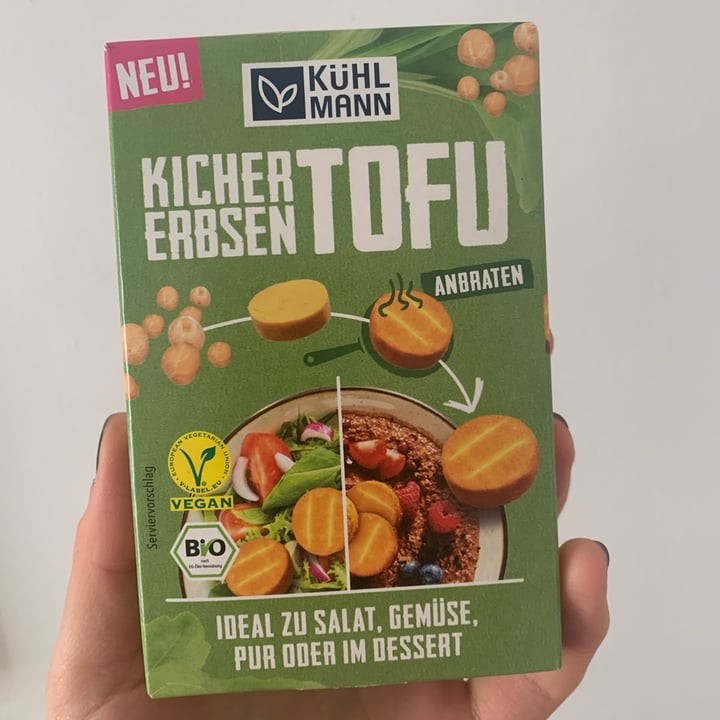 photo of Kühlmann Kichererbsen Tofu shared by @veganbypauline on  11 May 2023 - review