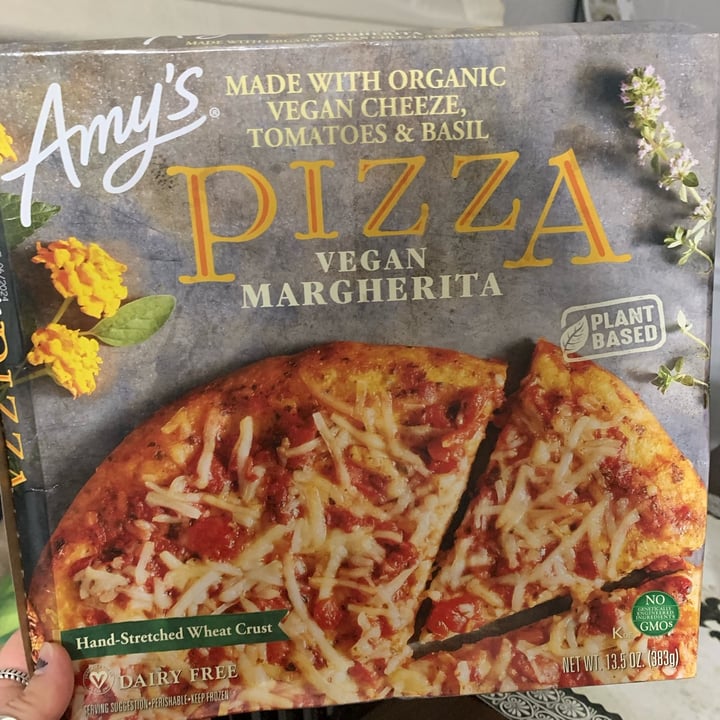 photo of Amy’s Amy’s Vegan Margherita Pizza shared by @atwilley on  30 Jan 2023 - review