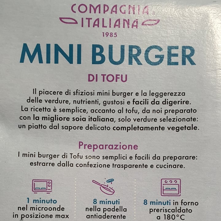 photo of Compagnia Italiana mini burger alla mediterranea shared by @gigiavegan on  28 Jul 2023 - review